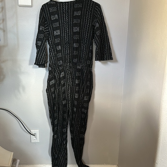 Natural by Known supply boho organic cotton printed  jumpsuit size large ethical - Picture 3 of 8